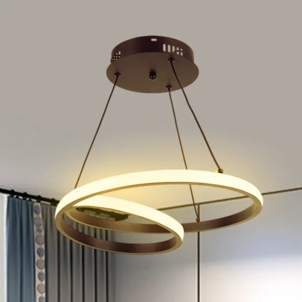 Modern LED Ring Pendant Lamp – Living & Dining Room Chandelier - Image 12