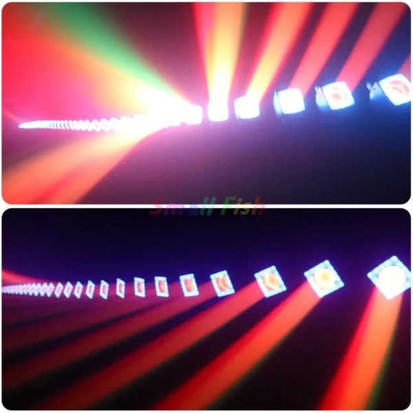 LED 5x60w RGBW Beam Effect 5Heads Moving Head With 120x0.2w RGB Single DMX Control Flowing Water Wave Effects Dj Disco Bar Lamp - Image 6