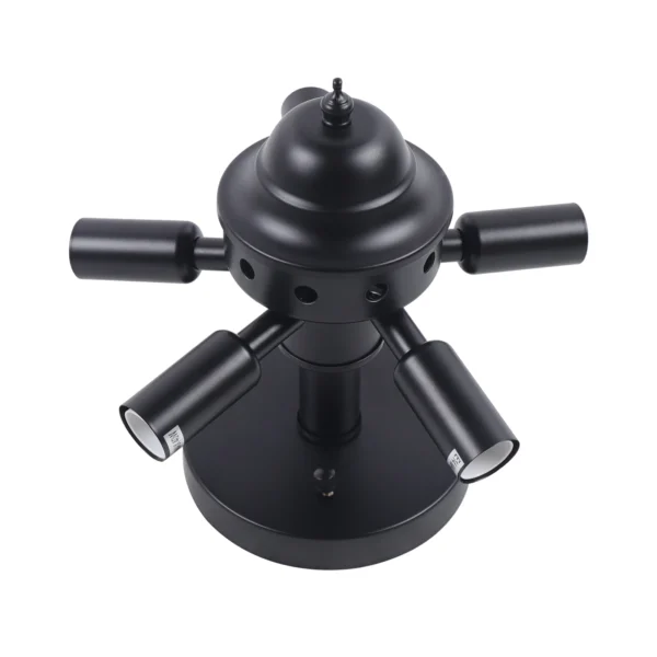 Vintage Crystal Chandelier – Black LED Ceiling Light - Image 12