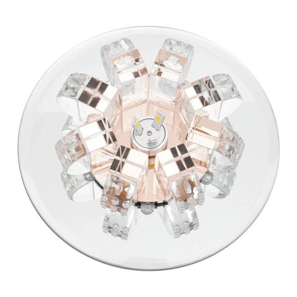 LED Crystal Ceiling Lamp – Modern Chandelier for Living Room & Bedroom
