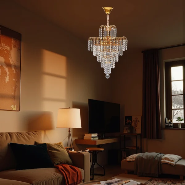 Modern Crystal Chandelier – Luxury Ceiling Pendant Light Fixture - Image 5