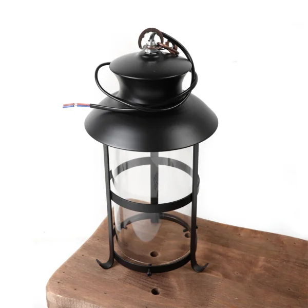 Rustic 3-Light Farmhouse Chandelier, Vintage Wood Pendant Ceiling Lamp for Kitchen - Image 5