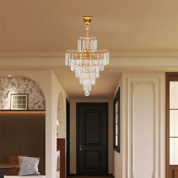 Modern Crystal Chandelier – Luxury Ceiling Pendant Light Fixture - Image 4