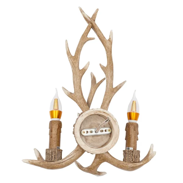 Bymaocar LED Antler Wall Lamp, E14 Indoor Light for Bedroom & Hotel Decor - Image 10