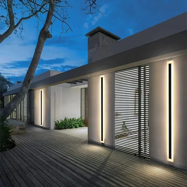 Modern LED Outdoor Wall Lamp, IP65 Waterproof Garden Porch Sconce