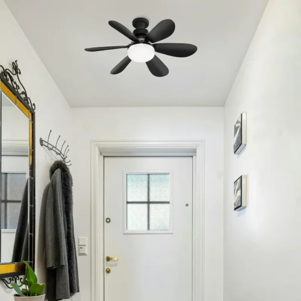 Low Profile Ceiling Fan with Light, Dimmable 3-Color LED Flush Mount Lamp - Image 5
