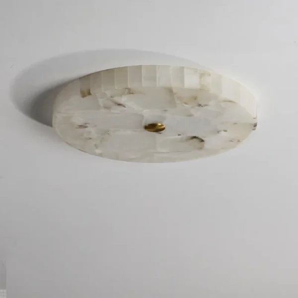 Modern 2025 White Marble LED Ceiling Chandelier for Living Room - Image 3