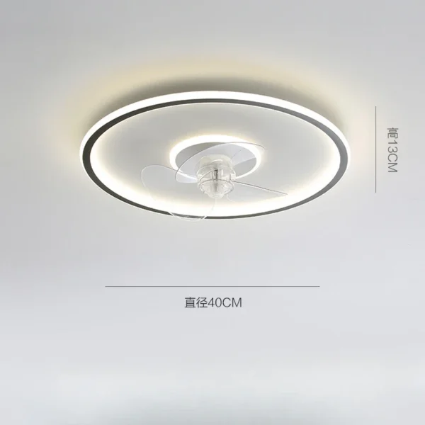 Modern Smart Ceiling Fan Lamp with LED Light & Remote Control - Image 9
