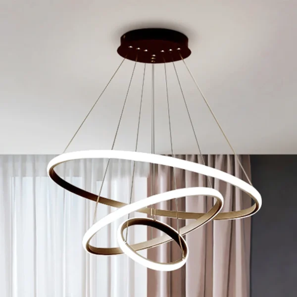 Modern LED Ring Pendant Lamp – Living & Dining Room Chandelier - Image 15