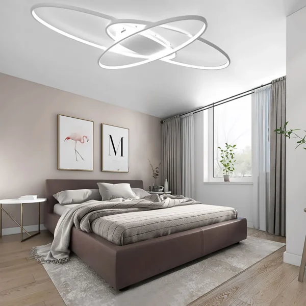 Modern Geometric Ceiling & Wall Lamp – Multifunctional LED Light Fixture - Image 2