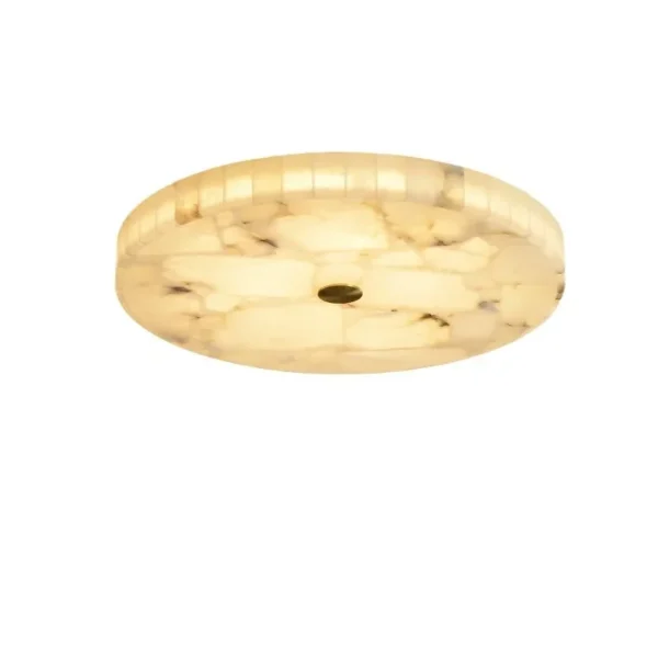 Modern 2025 White Marble LED Ceiling Chandelier for Living Room
