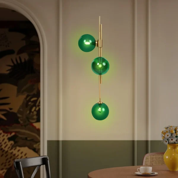 Modern Glass Wall Light – 3 G9 LEDs, 2700K Warm White - Image 7