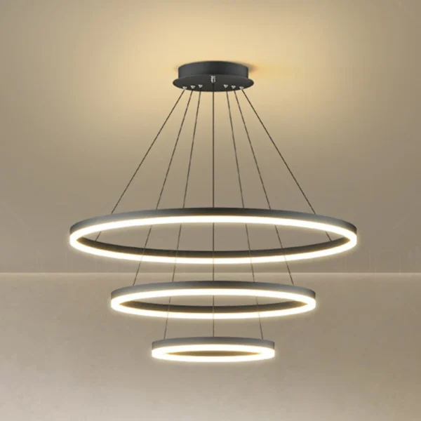 Modern LED Ring Pendant Lamp – Living & Dining Room Chandelier - Image 3